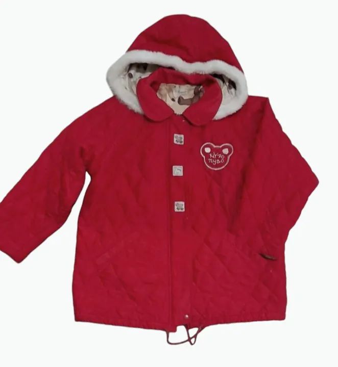Casaco matelasse Meninas de Inverno - Tamanho 12 - Cor Vermelho