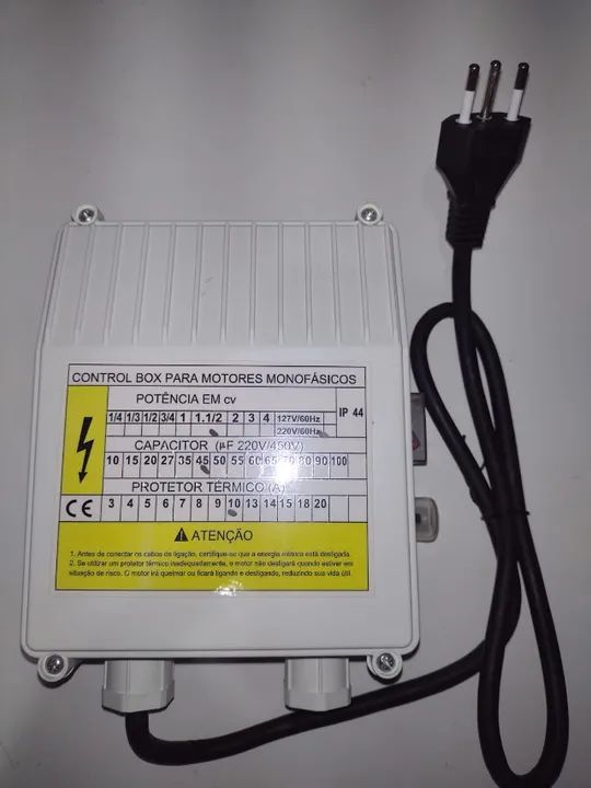 control box Claw 1.5 CV para bombas tipo caneta poços artesianos
