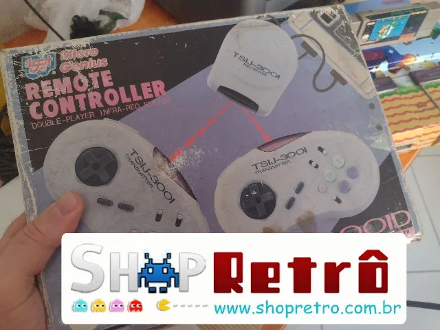 Controles (2) Sem Fio Micro Genius Tsij-3001 Novos na Caixa P/ Super Nintendo Aceito envio