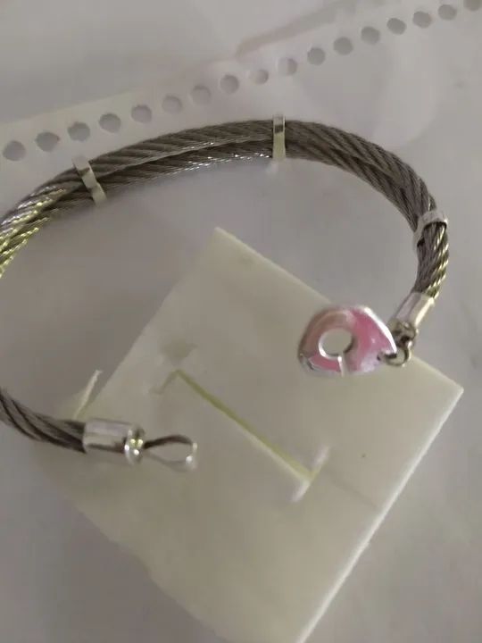 Pulseira Cabo náutico com prata 950 - Foto 4