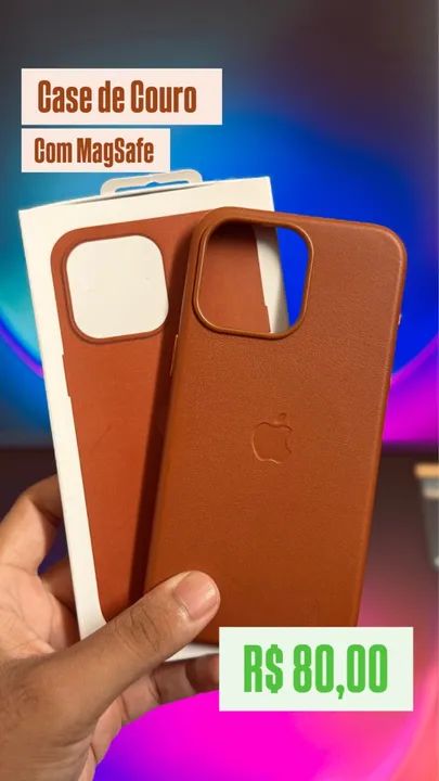 Case de couro MagSafe - iPhone 15 pro max - Foto 2