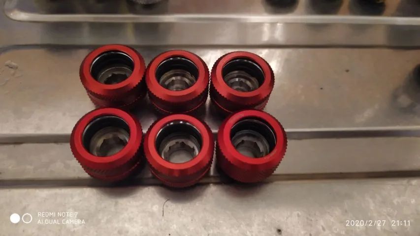 Kit 8x fittings tubo rígido de 14mm watecooler