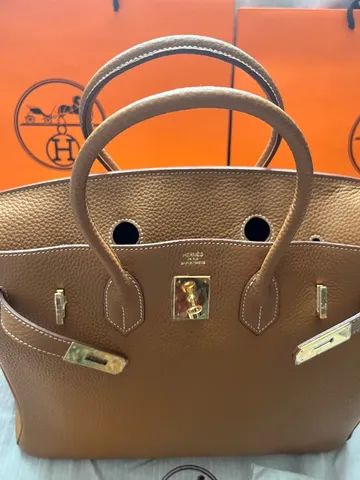 Bolsa Hermès Birkin 35 Gold Epsom - Foto 4