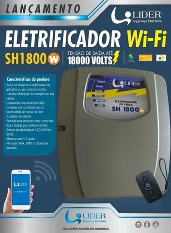 Central de Cerca Elétrica e Alarme SH1800W com Wifi Lider<br> - Foto 2