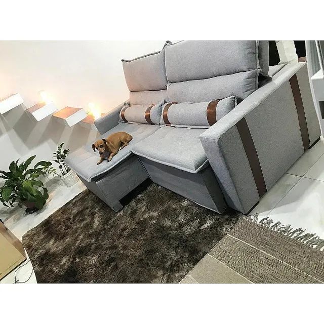 Sofá Retrátil e Reclinável Blend - Foto 2