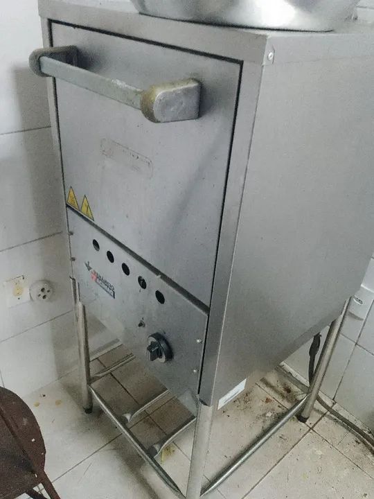 Forno Inox a gás Venâncio Don Bidone 127v... Funcionando Perfeitamente  - Foto 3
