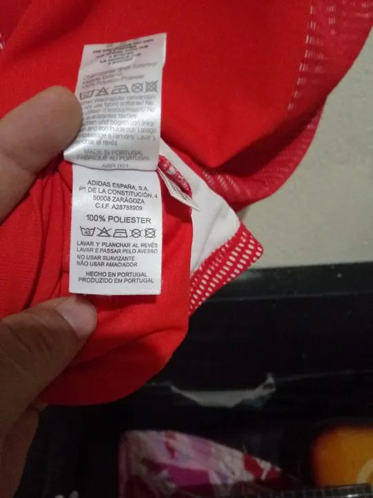 Camisa de Futebol Benfica Adidas 2002 - Tamanho GG - Foto 4