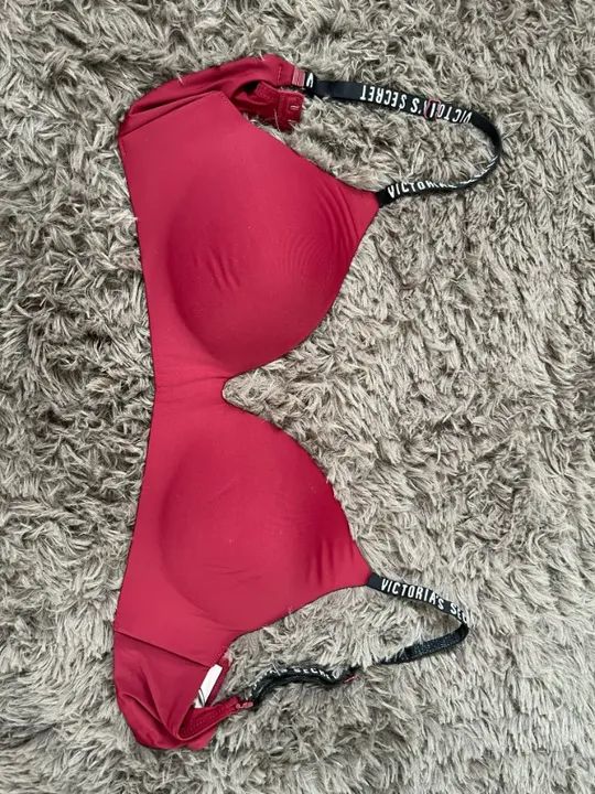 Sutiã Victoria's Secret Vermelho/Vinho 32D - Roupas - Freguesia