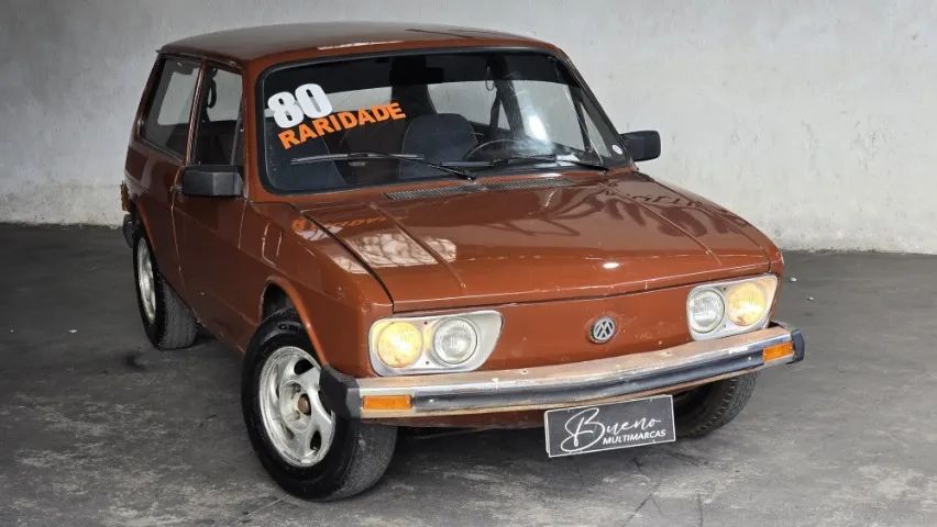 VW Brasilia LS 1980 Marrom Café Documento tudo ok Parcelo no Cartão de Credito