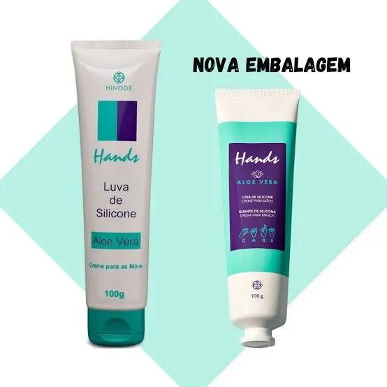 Luva de Silicone Hands Hinode Aloe Vera - Foto 3