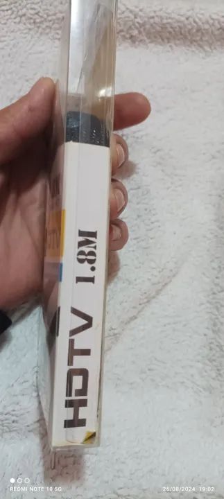 Cabo Hdmi Blindado 1,8 metros - ponta dourada - lacrado - Foto 3