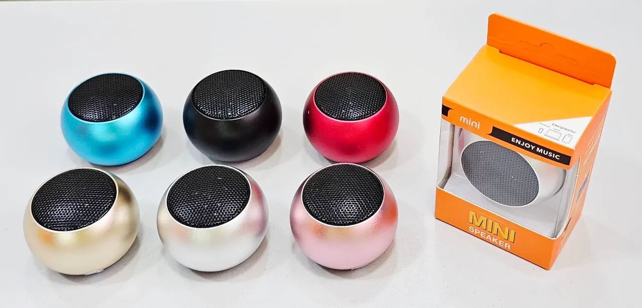 Caixa de Som Mini Portátil Bluetooth Cores