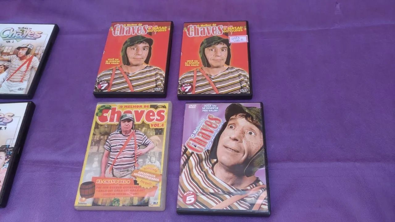 Chaves e sua Turma Fitas VHS vídeo, n° 1 ao 8 (exceto n°5), perfeito estado. E outros. - Foto 3
