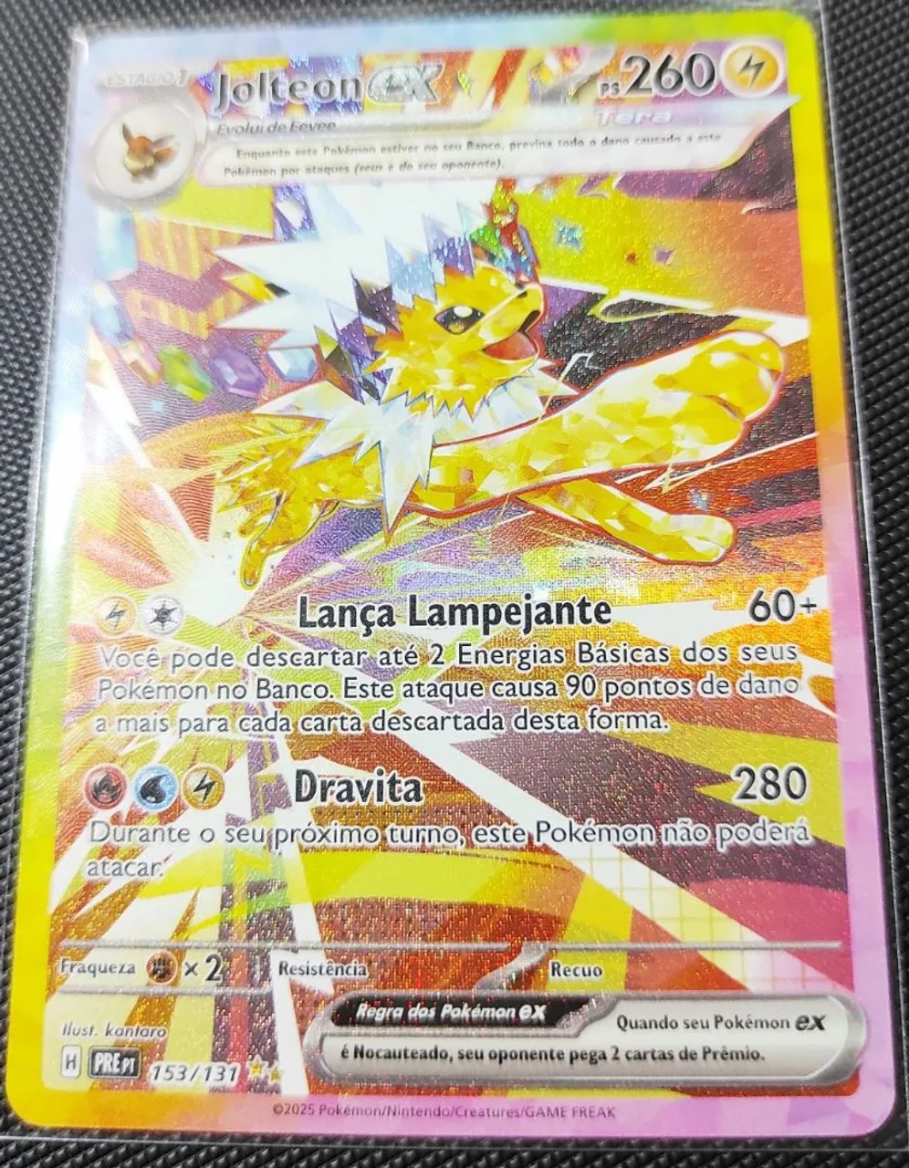 Carta Pokémon Jolteon ex - PREPT 153/131