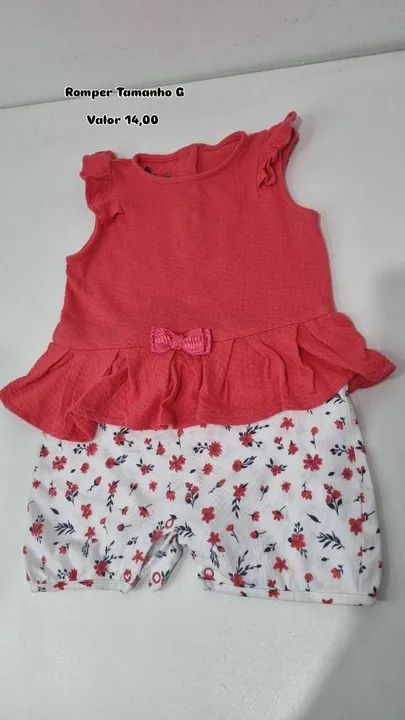 Lotinho 4 Rompers Tamanho G