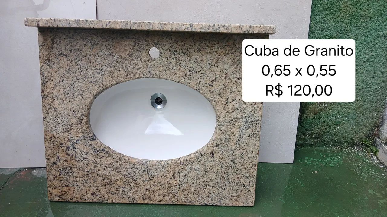 Cuba de Granito com Dimensões e Preço - Utensílios Para Banheiro e ...