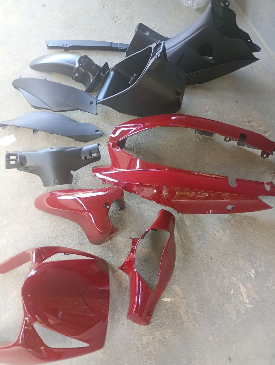 Peças de carenagem para moto