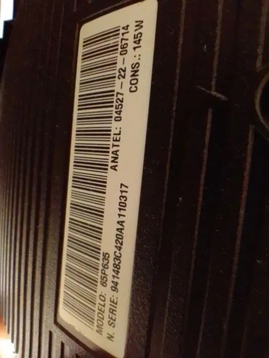 Vendo smartv tcl 65 polegadas! Pouco tempo de uso!