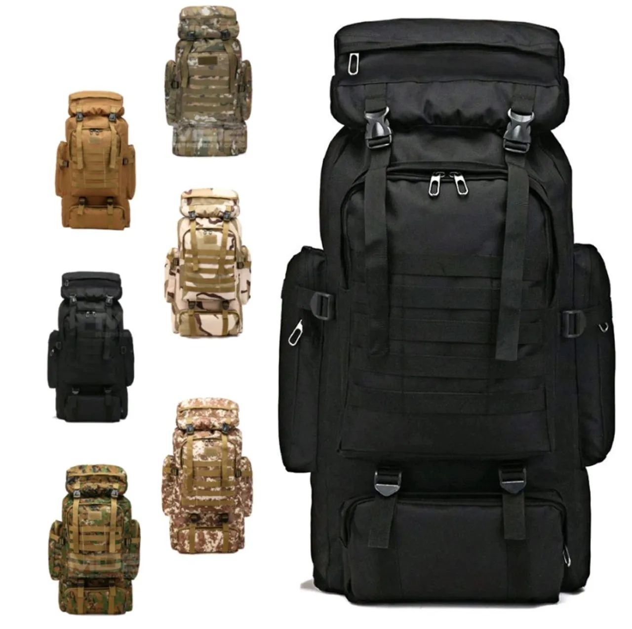 Mochila acampamento 80 litros Premium reforçada