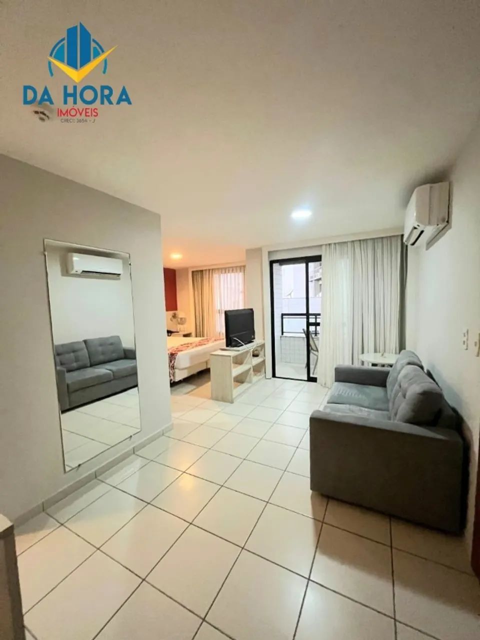 Flat com 2 quartos em Ponta Negra todo mobiliado! - Foto 2