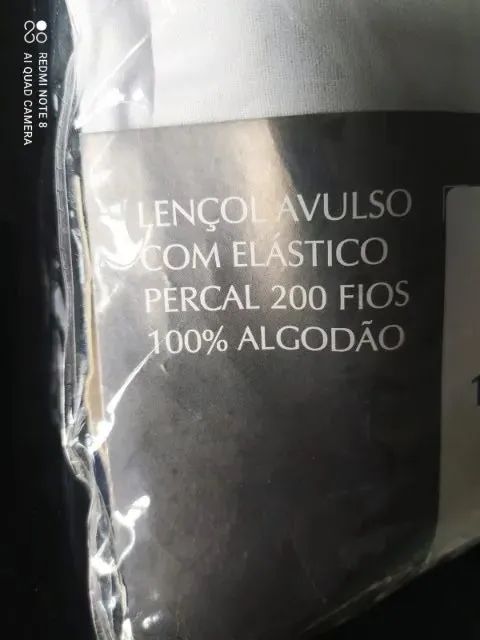 Lençol Percal 200 fios King-Novo   - Foto 3