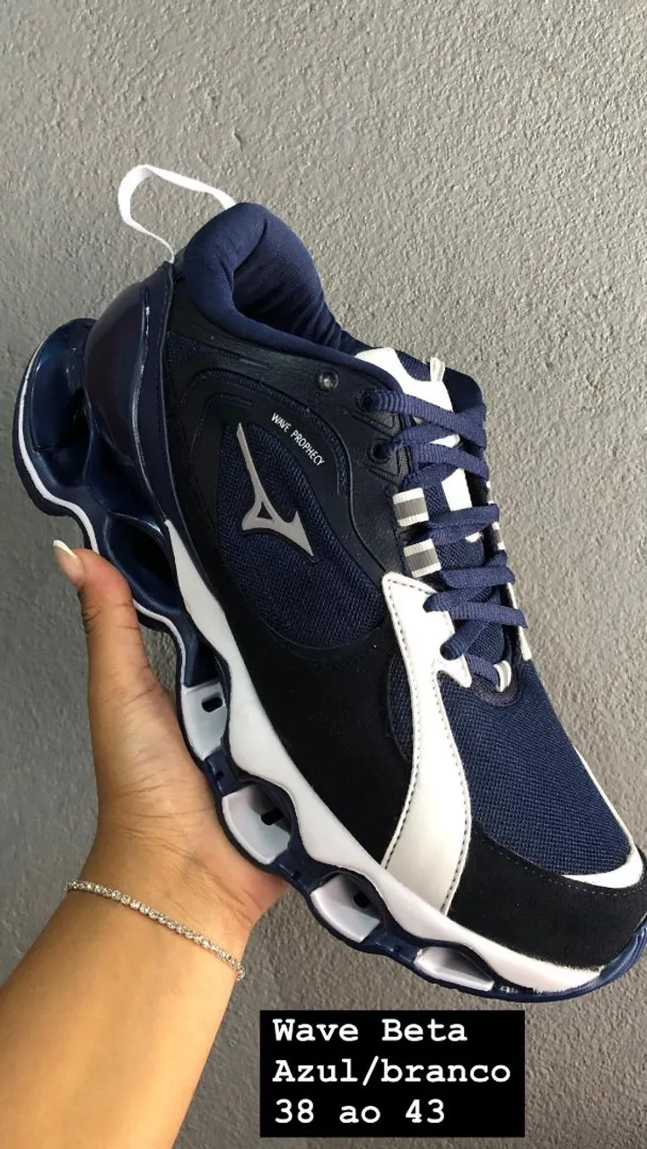 Tênis Mizuno Wave Beta Azul/Branco 38 ao 43