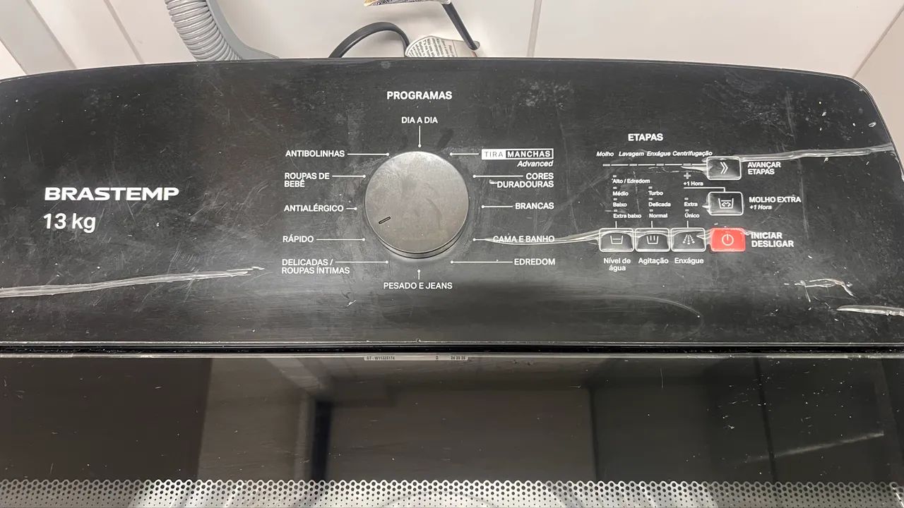 Lavadora de Roupas Brastemp 13kg Cesto Inox 12 Programas de Lavagem Platinum BWK13 - Foto 2