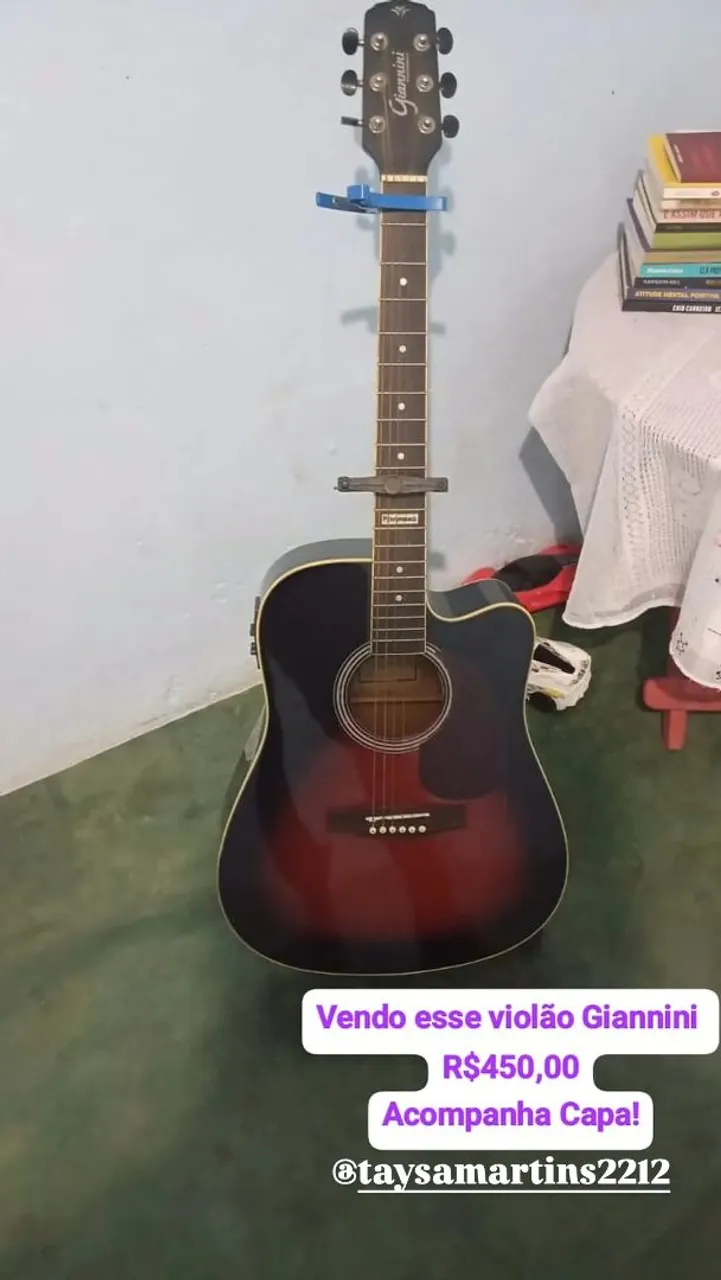 Violão Giannini acústico - R$450,00