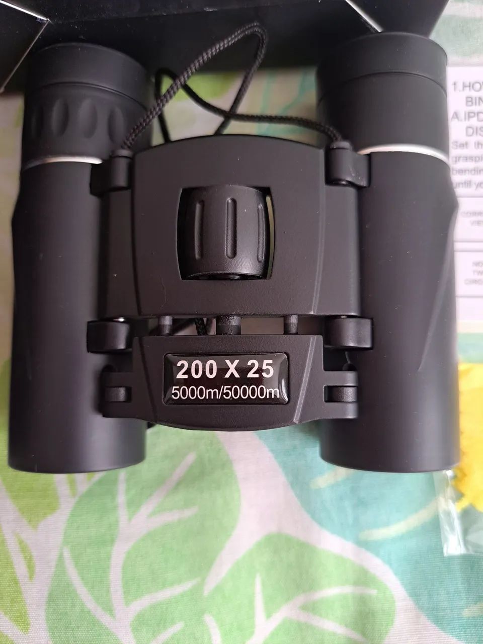 Binóculo 200x25 5000m/50000m novo 430 reais tratar com tonhao *.