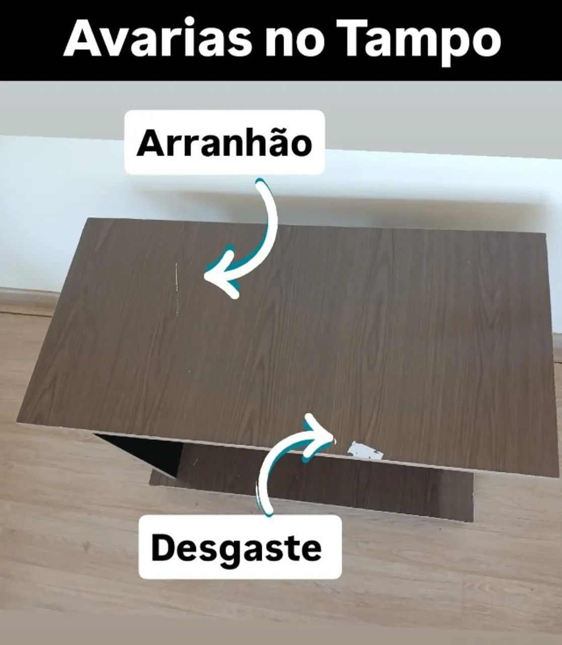 Mesa de Centro Canto Sala de Estar TV e Bar móvel funcional Avaria  - Foto 4