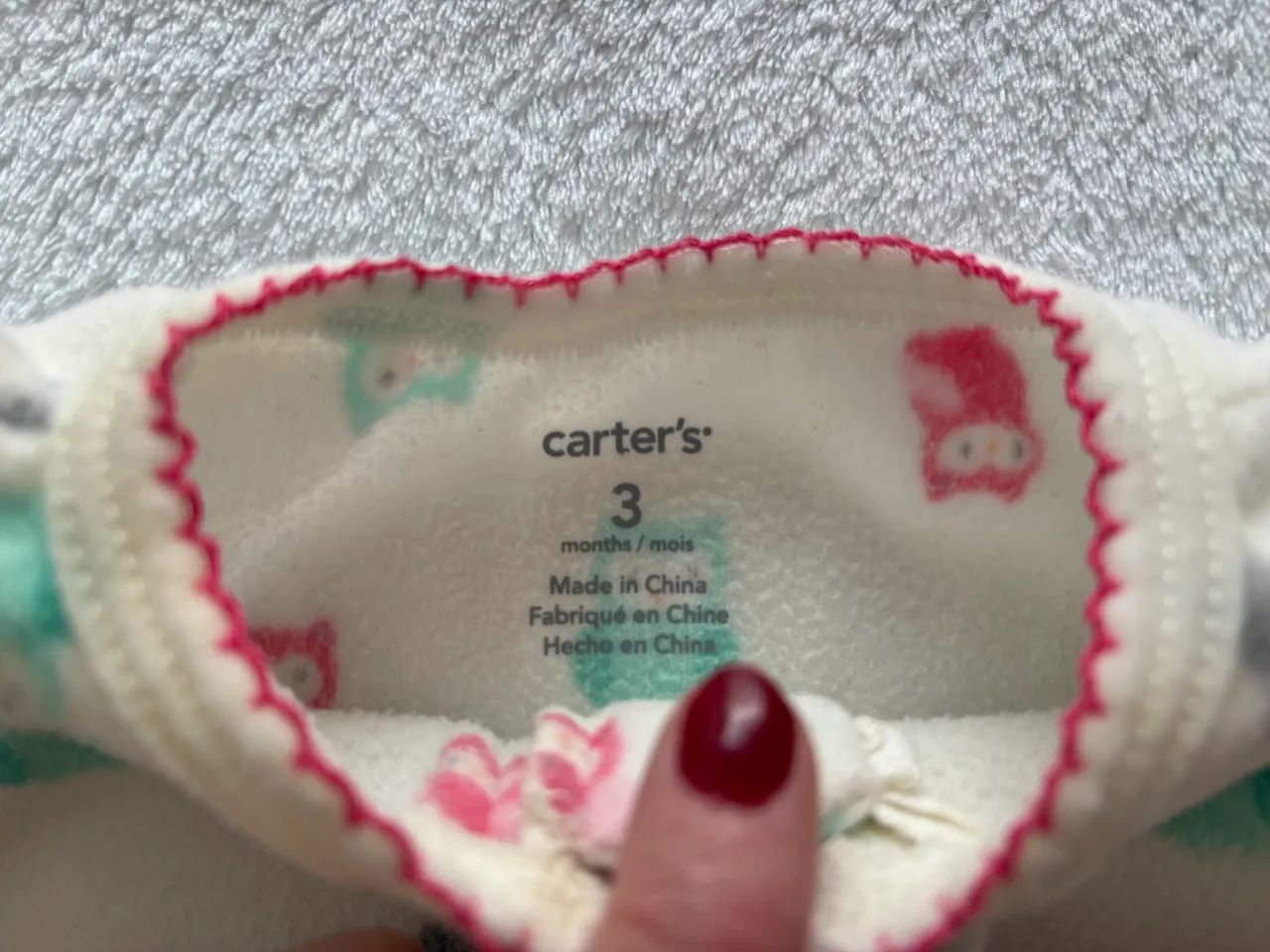 Macacão estampado CARTERS 3 MESES feminino - Foto 4