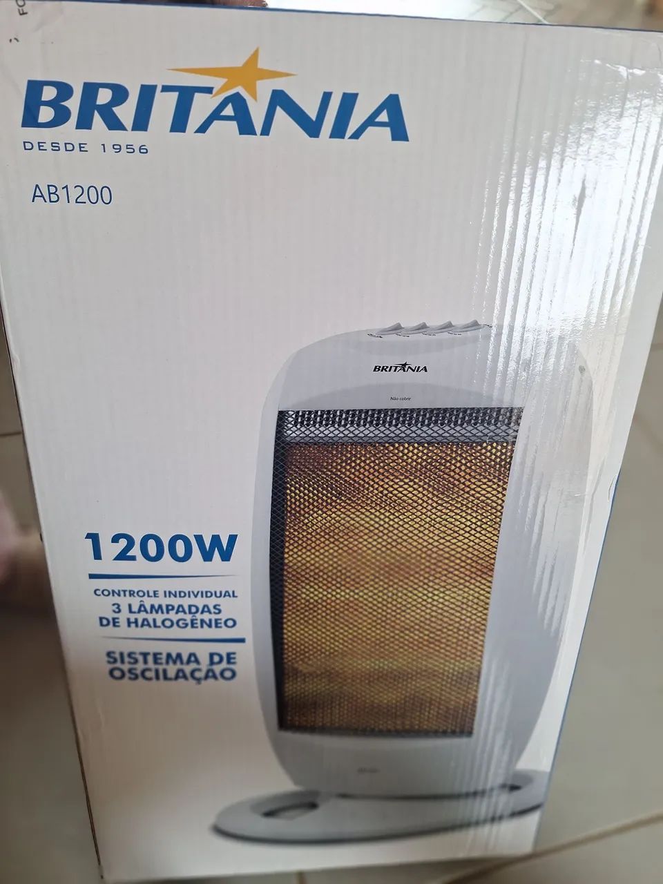 Aquecedor Halógeno Britânia AB1200 - 1200W