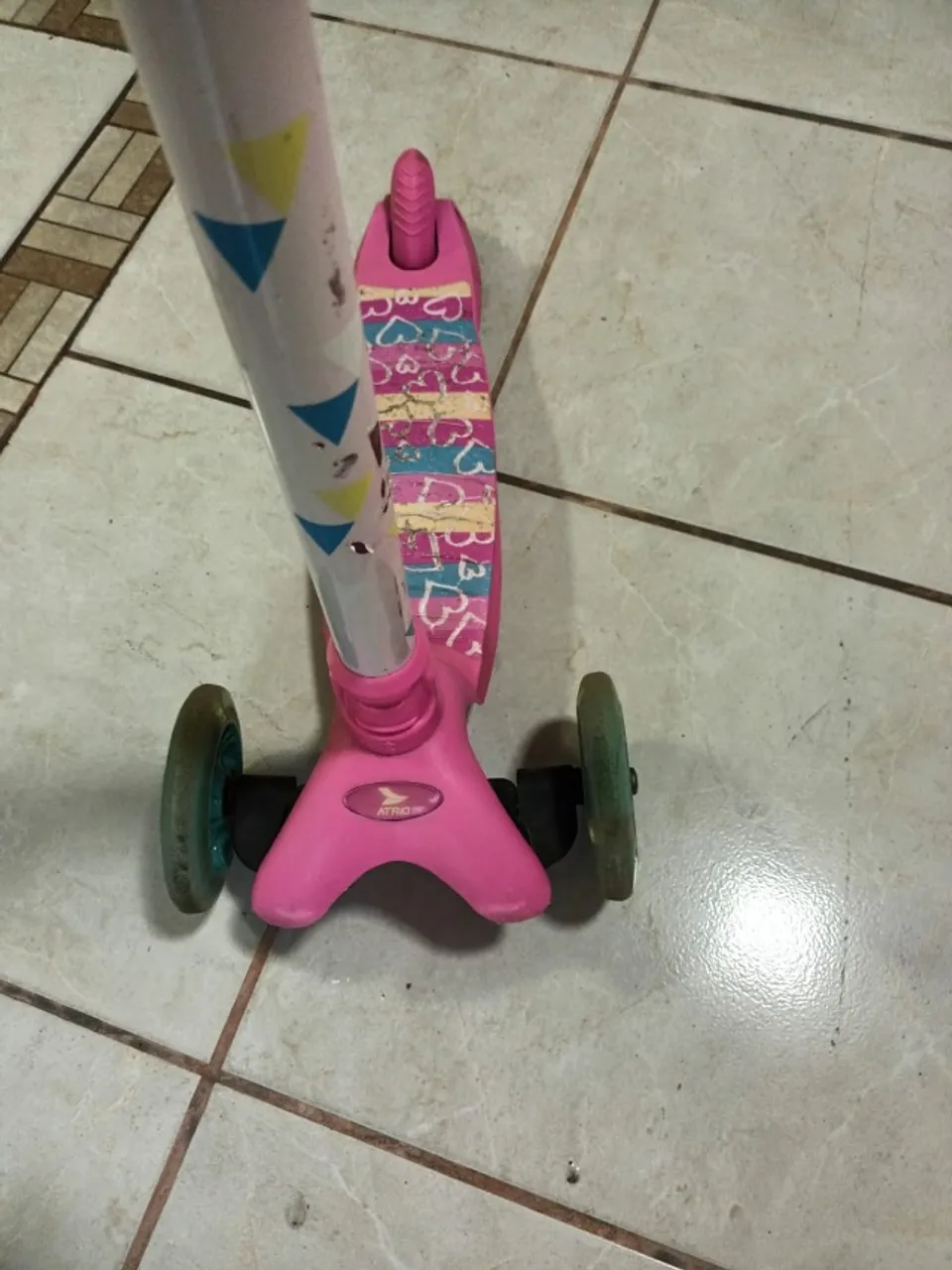 Patinete 3 rodas átrio , cor rosa
