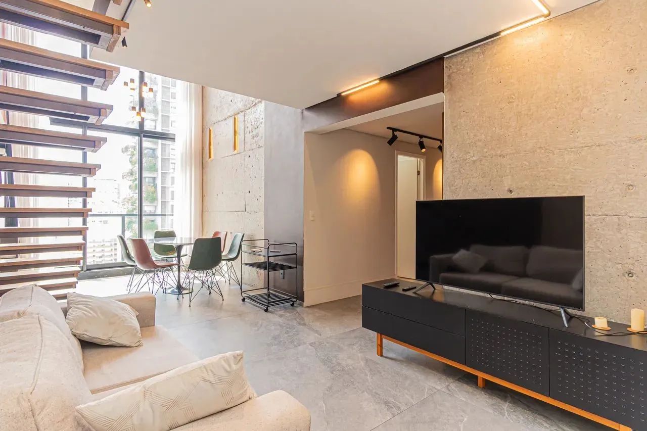 Apartamento Mobiliado para Alugar na Vila Olímpia  112m², 3 Suítes, 2 Vagas de Garagem