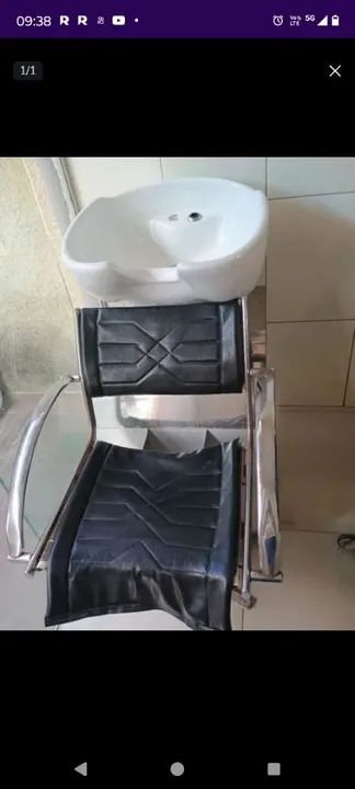 Lavadoura de cabelo no ponto pra começar os trabalhos 