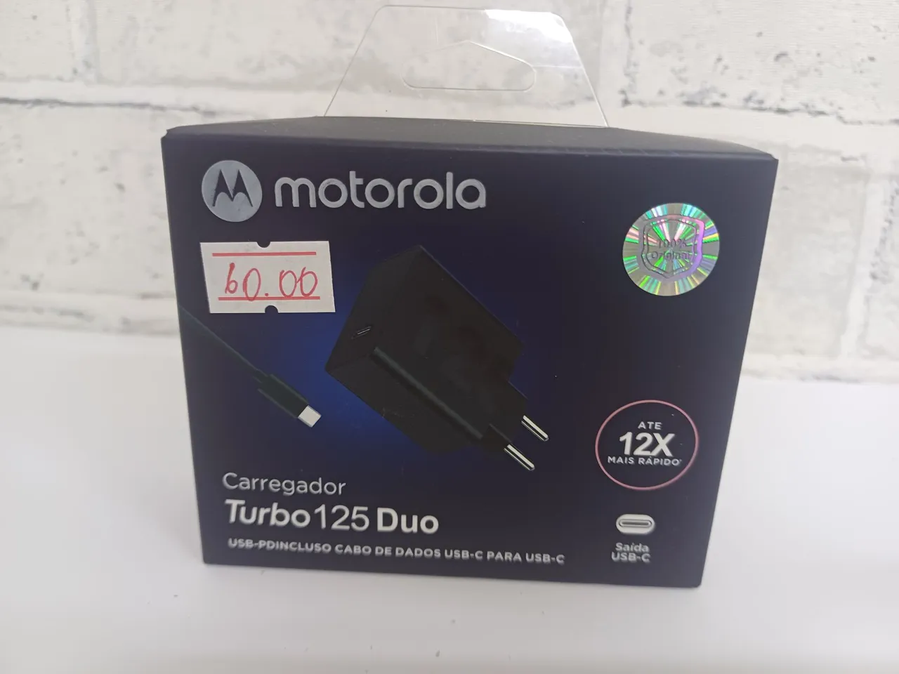Carregador Motorola Turbo 125 Duo - Original - Novo