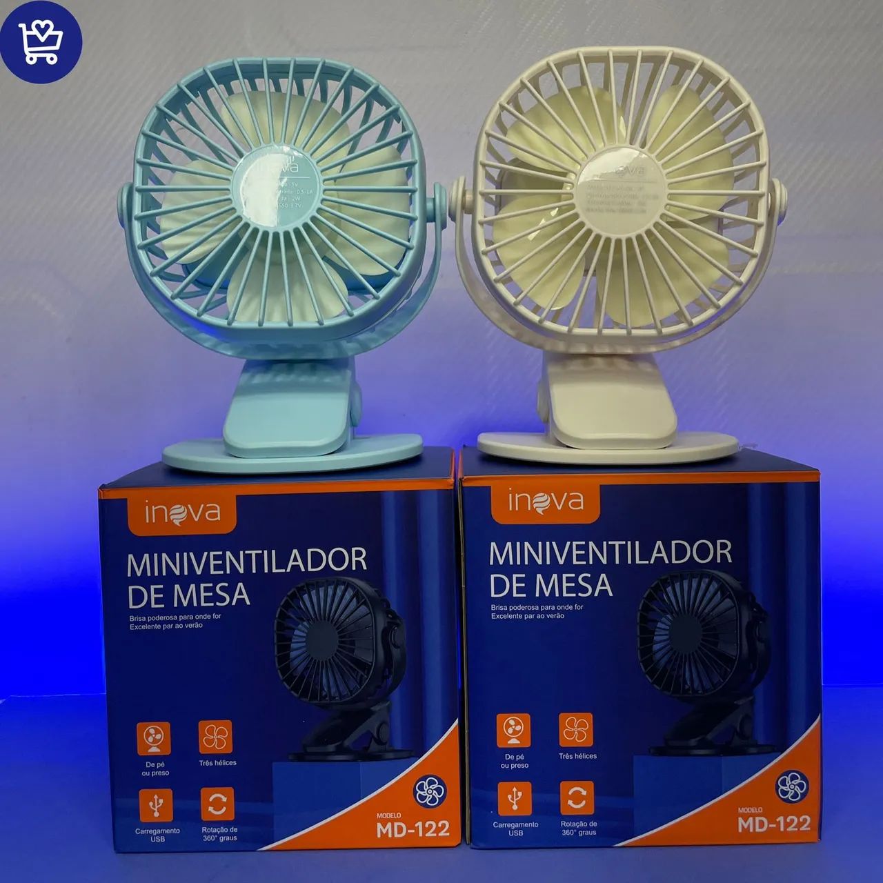 Mini Ventilador de Mesa - Inova MD-122 - Foto 3