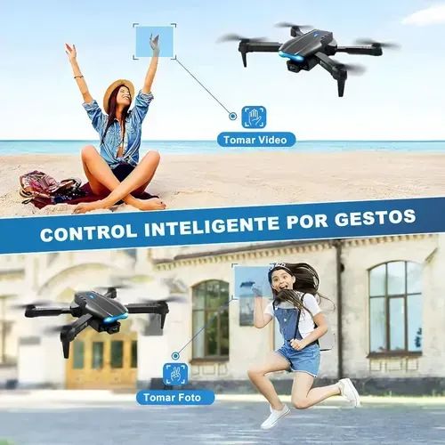 Drone 4k Wifi 2 Dupla Hd Câmeras Profissional Cor Preto Preto - Foto 6