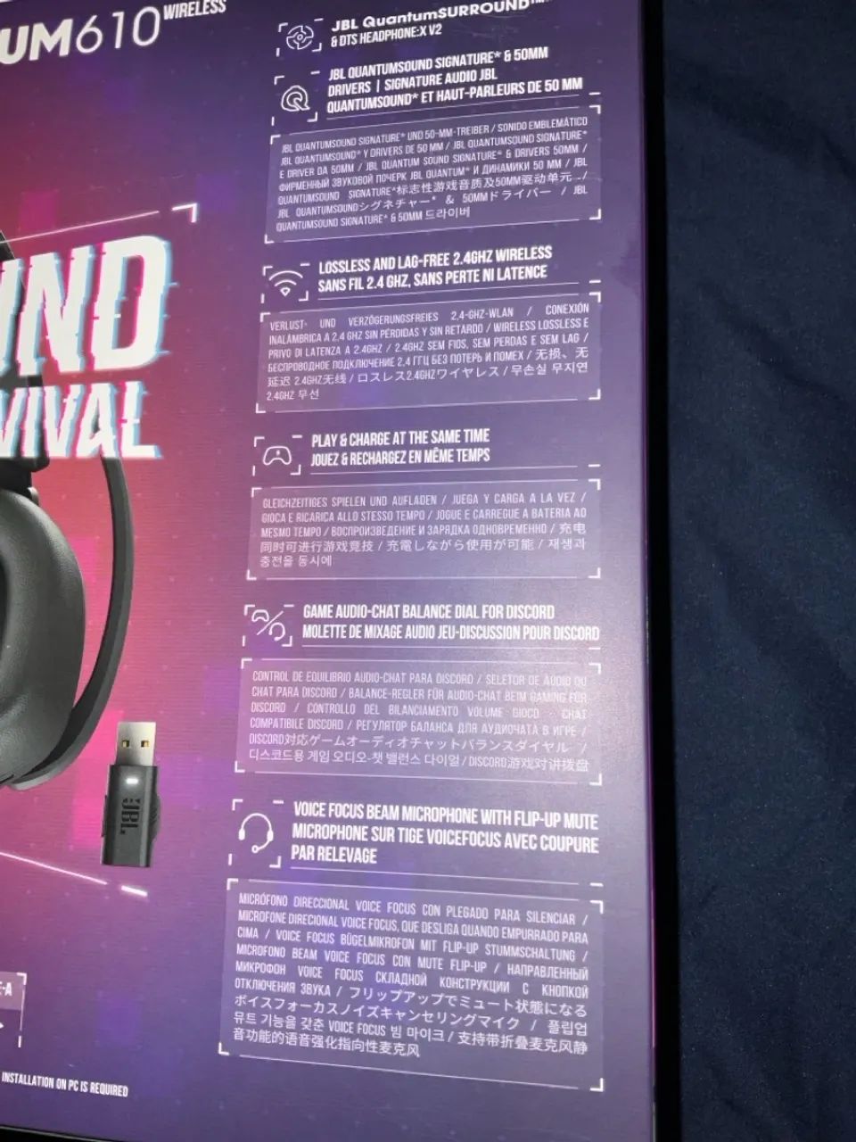 Headset Gamer JBL quantum 610 wireless - Foto 5
