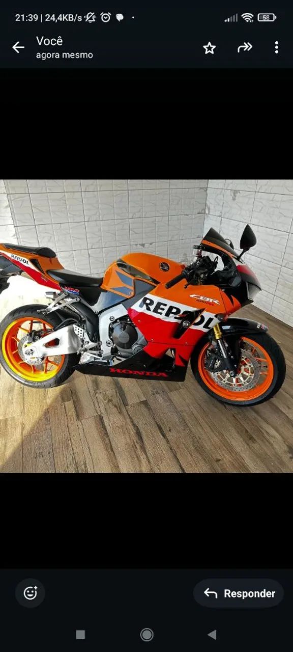 Moto Honda Cbr Repsol 600 Usata Honda 600 RR 2013 1428820038 OLX