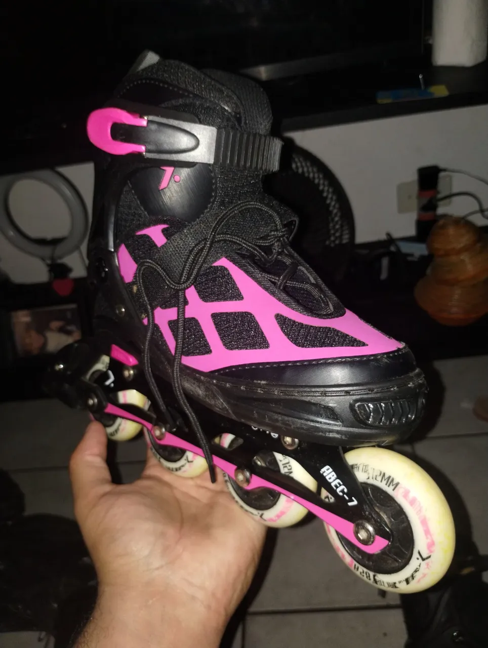Patins rosa