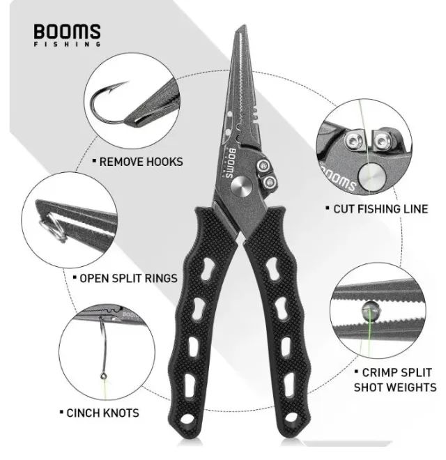 Alicate de pesca Booms com bainha - Novo - Foto 2