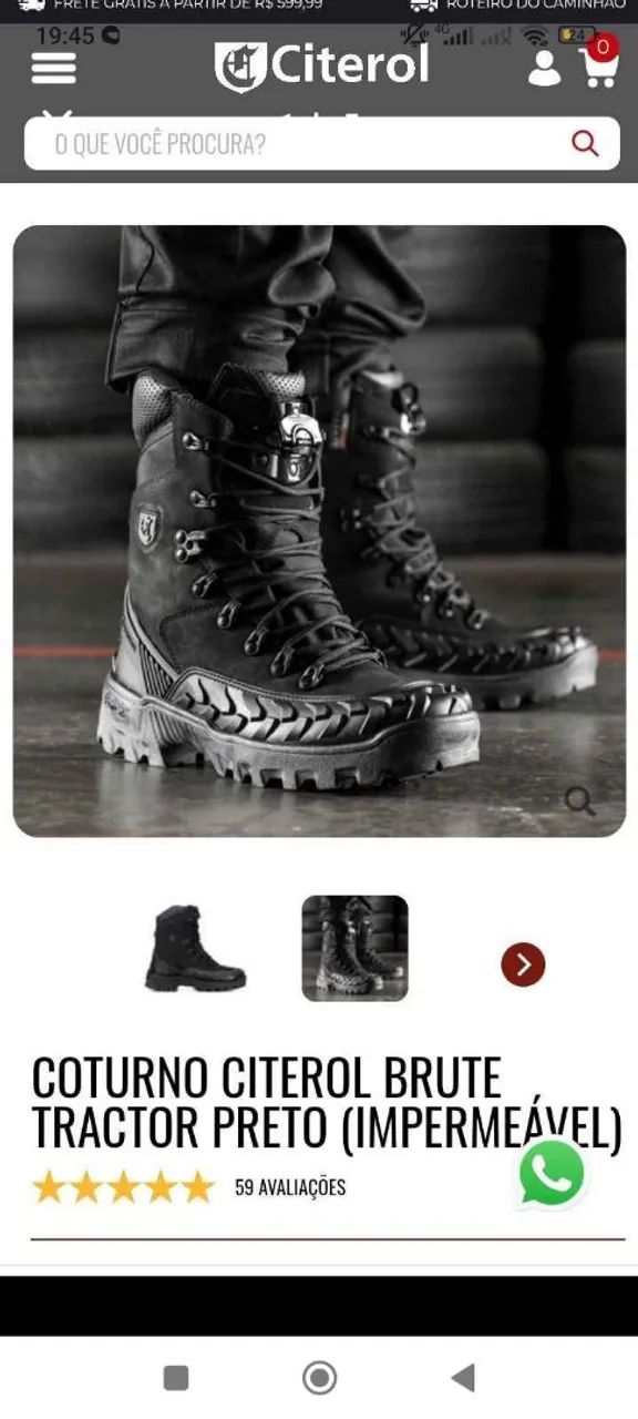Bota masculina