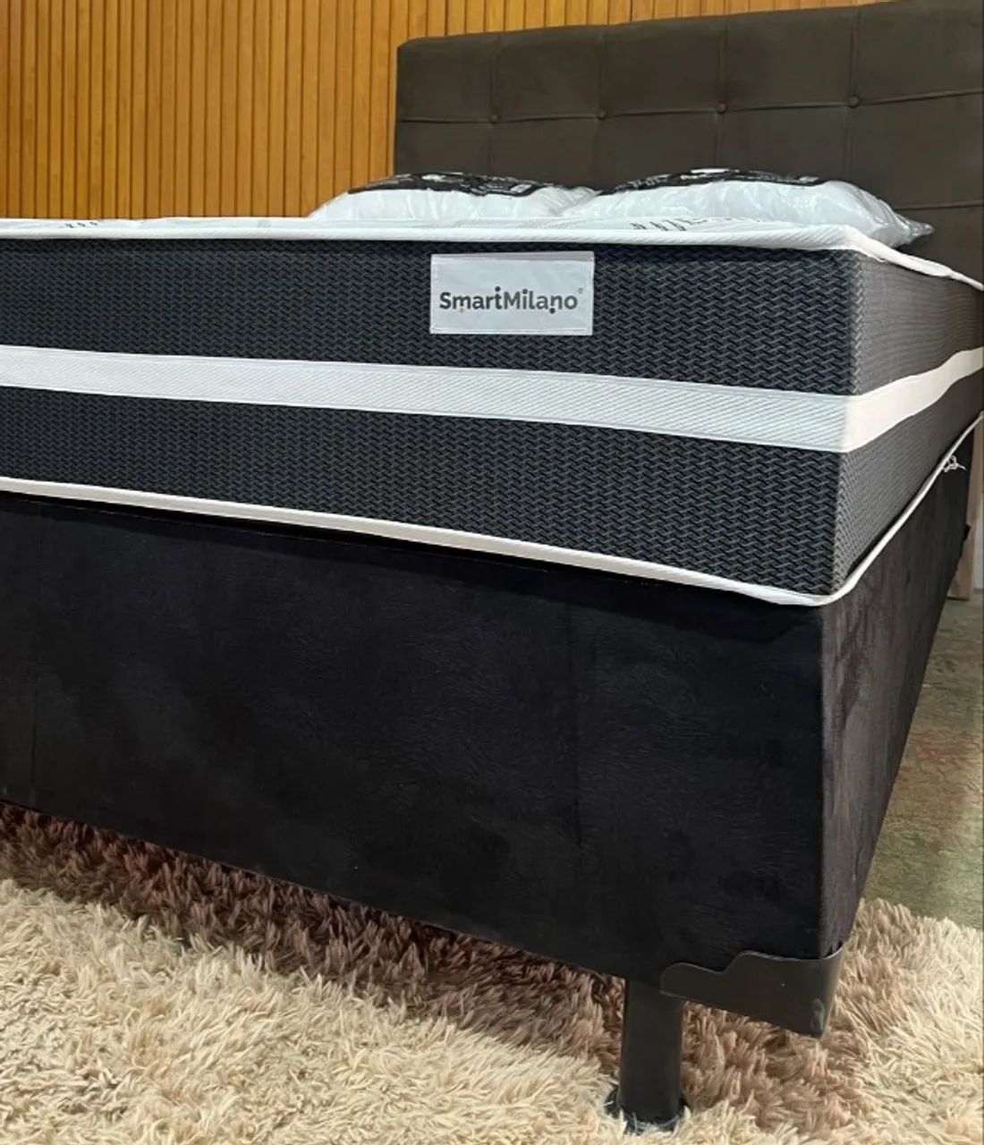 Cama Box Casal Smart Milano 138x188x25cm Plumatex Fazemos entrega Novo - Foto 2