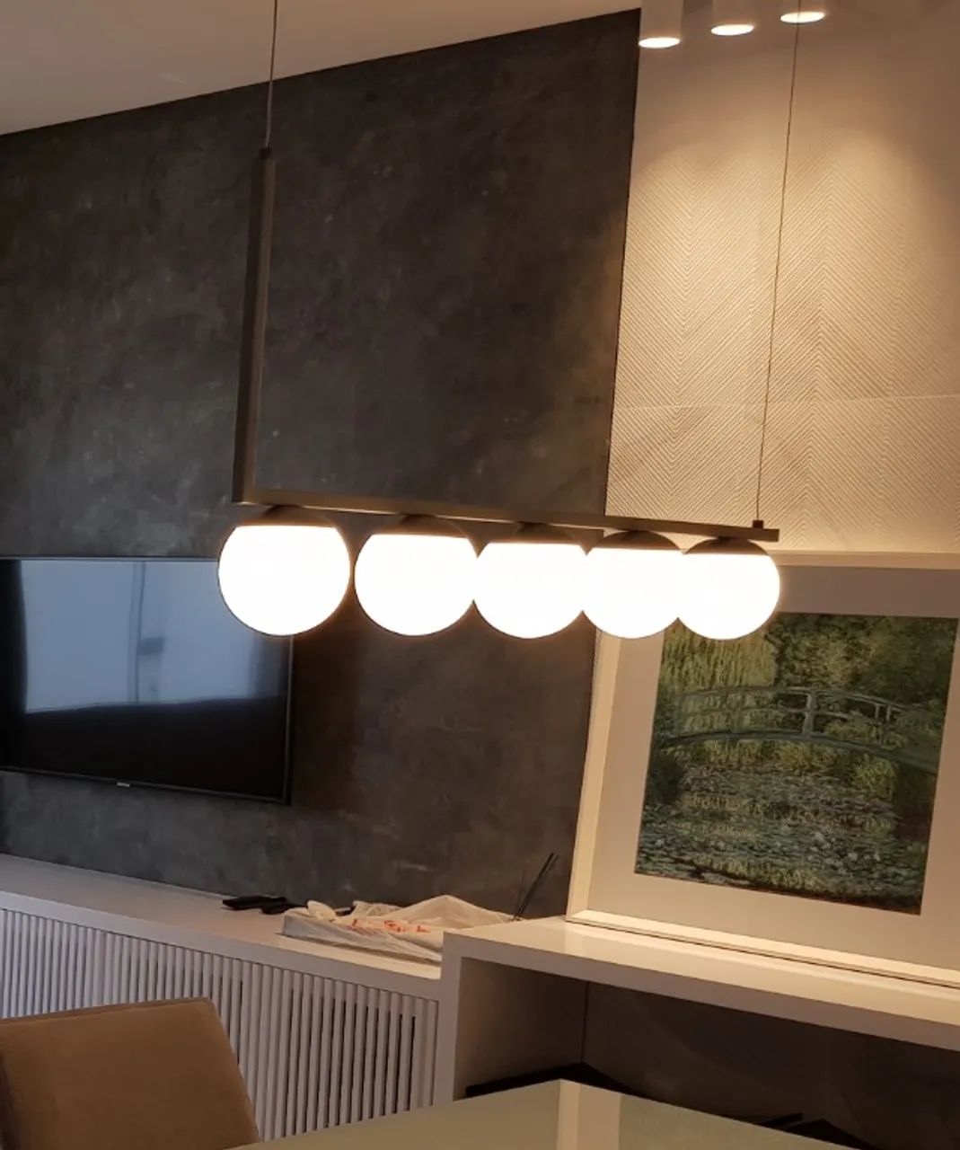 Lustre/Pendente Retangular