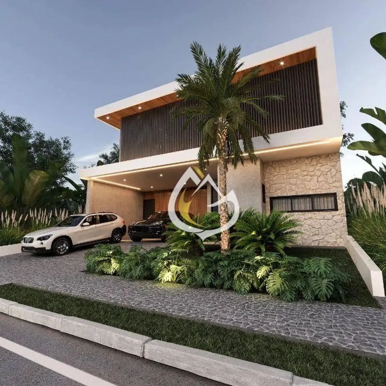 Casa com 4 dormitórios à venda, 366 m² por R$ 2.990.000,00 - Santorini Residencial Club -