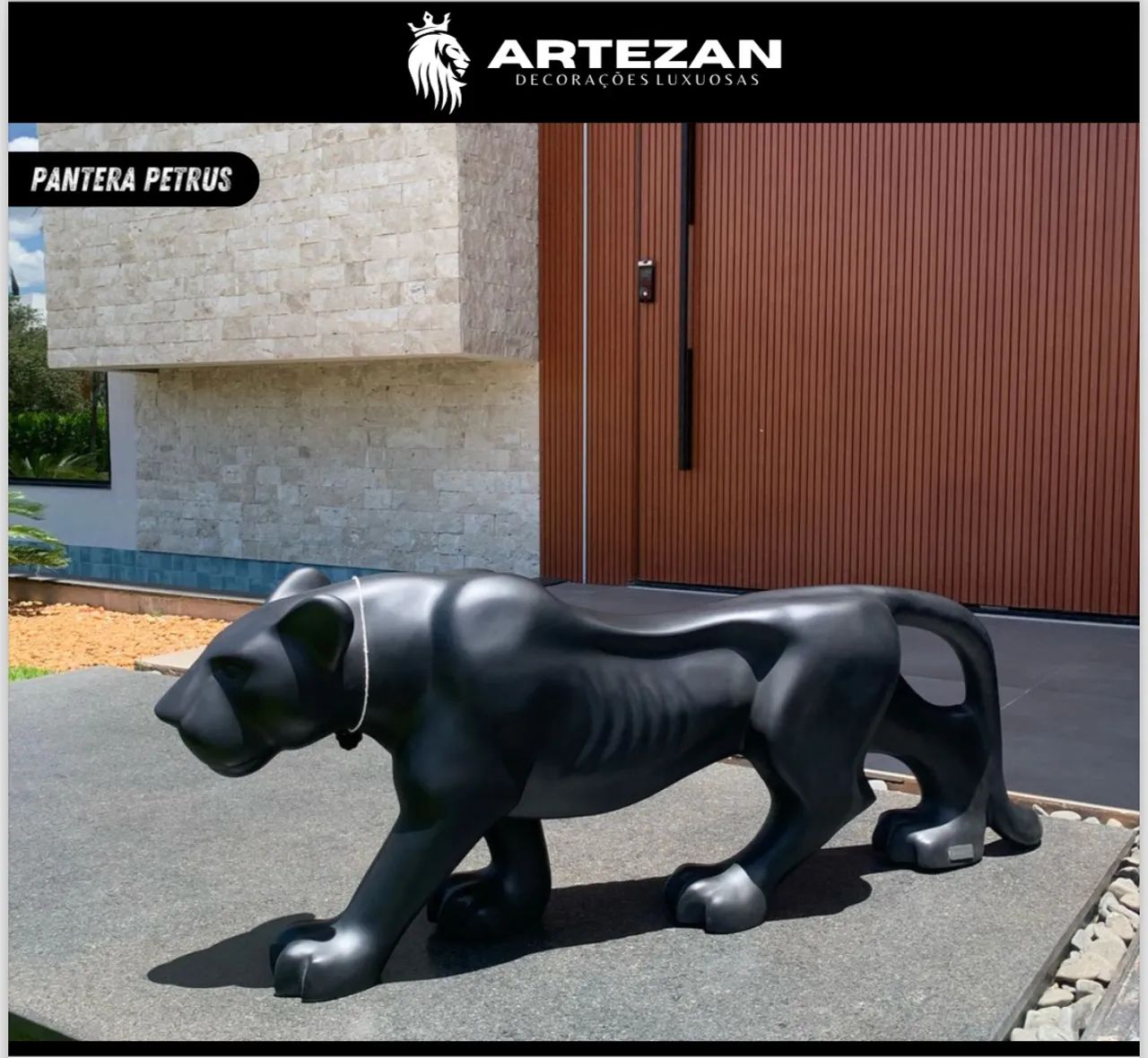 Pantera Negra de Resina para Decoração - Foto 2