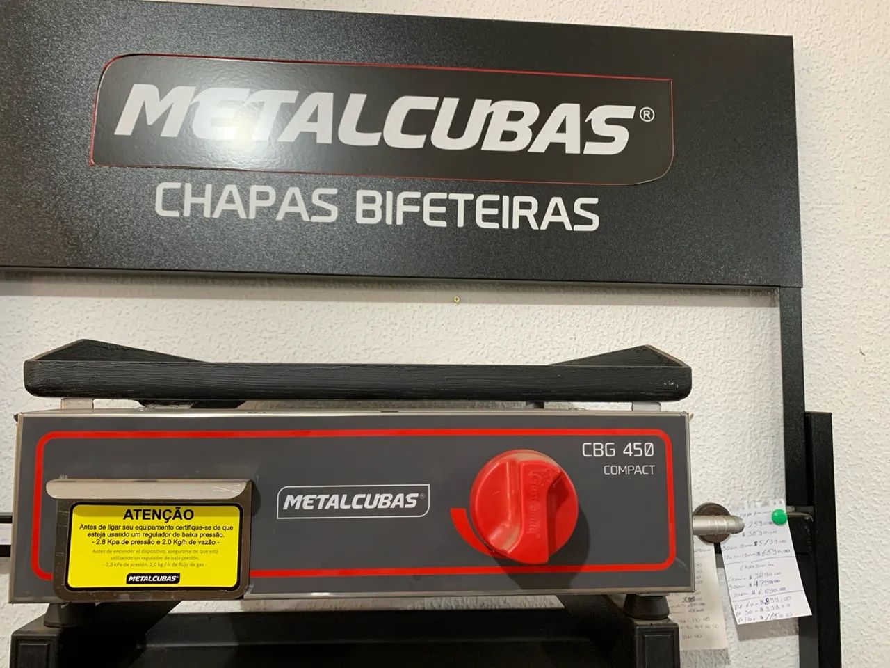 Chapa para Bifeteira Metalcubas CBG 450 Compact