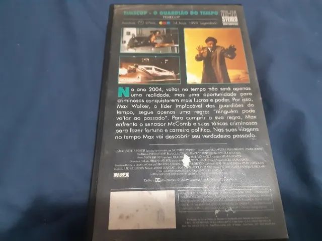 Fita VHS filme Timecop - O Guardião do Tempo - Foto 2