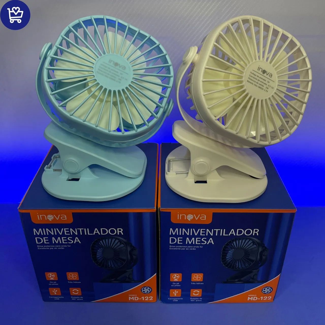 Mini Ventilador de Mesa - Inova MD-122 - Foto 2